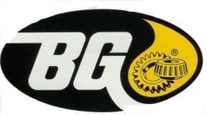 BG logo- a trusted brand for an oil change at Derham's Alignment & Auto Repair Center.